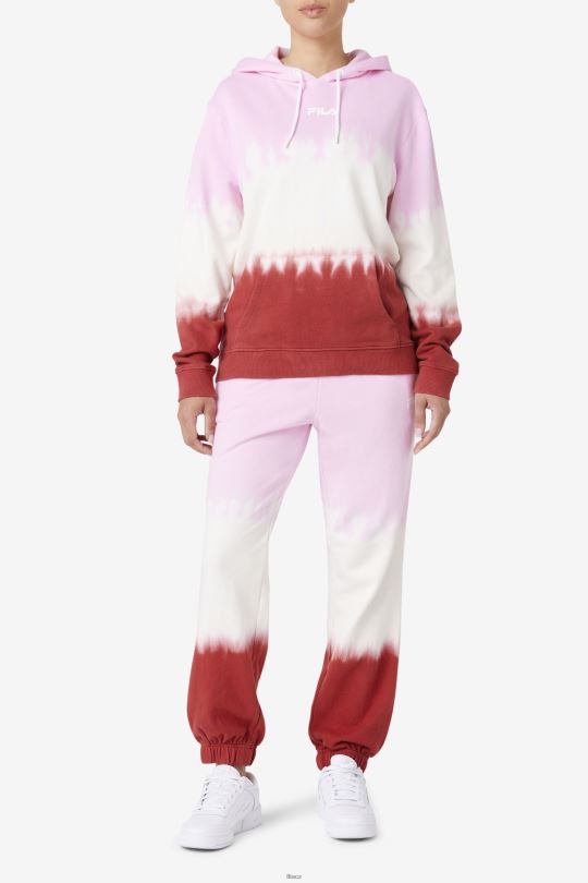 fila piruette/bílá/země červená raleigh kravata dye jogger 0668L1660 pirueta/bílá/země červená FILA