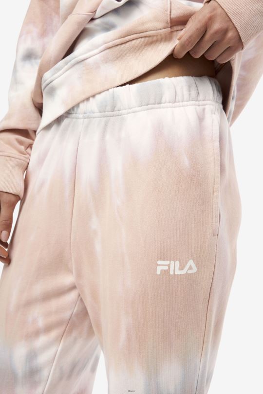 fila raleigh kravata dye jogger gardénie/bílá/belgický blok 0668L1657 gardénie/bílý/belgický blok FILA