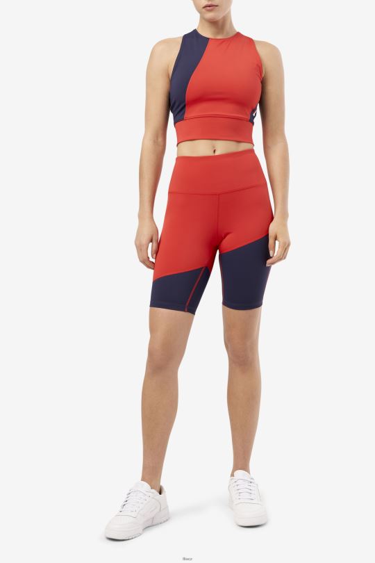 fila red marley bike short 0668L1690 Červené FILA
