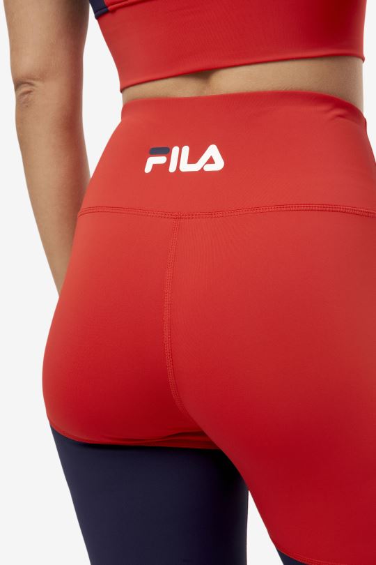 fila red marley bike short 0668L1690 Červené FILA