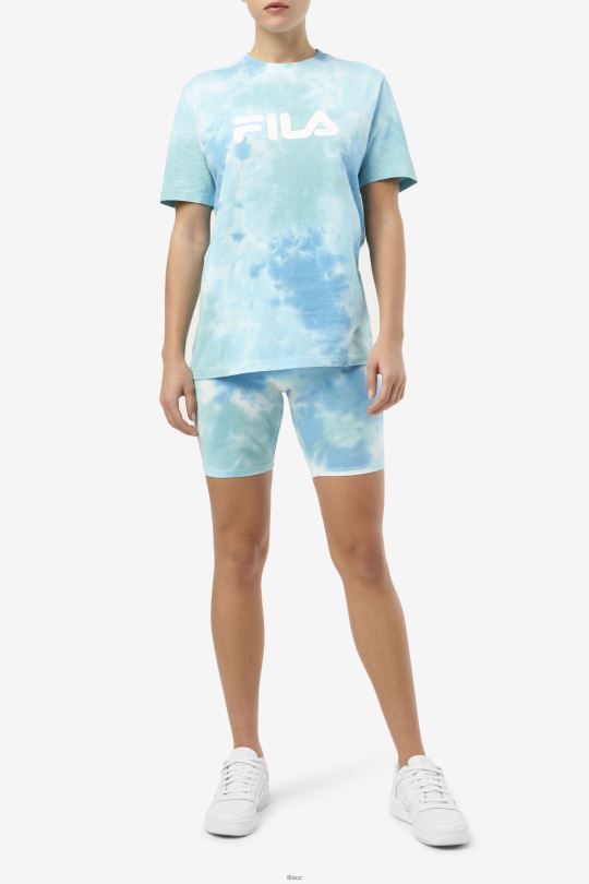 fila taima kravata dye bike short white/splish/all/latigo bay 0668L1675 bílá/plish/all/latigo bay FILA