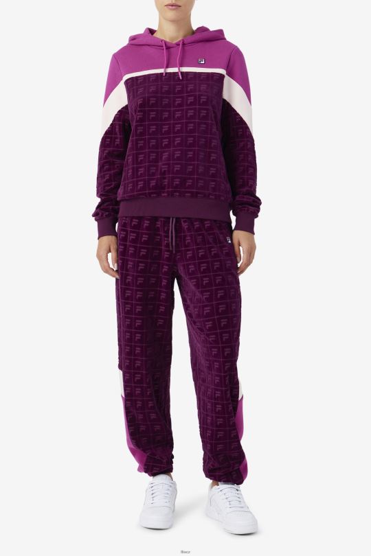 helen velur jogger hroznové víno/rouge/potpourri fila 0668L1559 hroznové víno/rouge/potpourri FILA