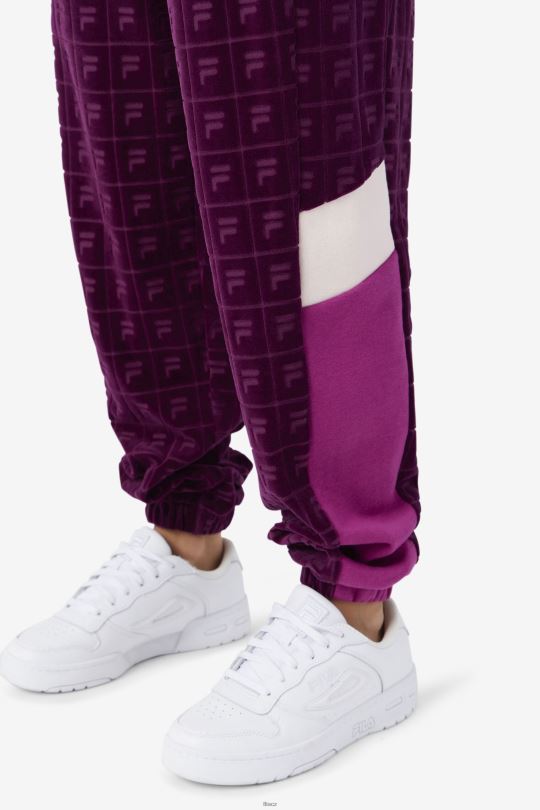 helen velur jogger hroznové víno/rouge/potpourri fila 0668L1559 hroznové víno/rouge/potpourri FILA
