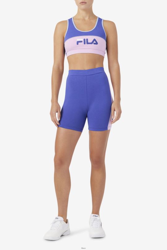 modrá/orchidej/modrá/bílá davina bike short fila 0668L1698 modrá/orchidej/modrá/bílá FILA