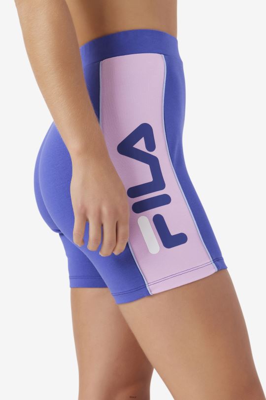 modrá/orchidej/modrá/bílá davina bike short fila 0668L1698 modrá/orchidej/modrá/bílá FILA