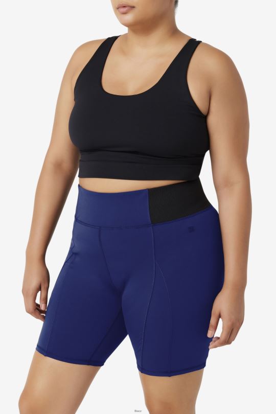námořnická pivoňka/black forza 8inch textur bike short fila 0668L1962 námořnická pivoňka/černá FILA