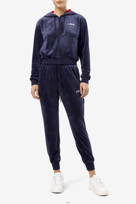námořnická zura velur jogger fila 0668L1584 námořnictvo FILA