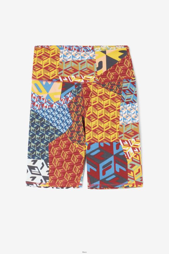 ocean/yellow/whitee elowen bike short fila 0668L1626 oceán/žlutá/bílá FILA