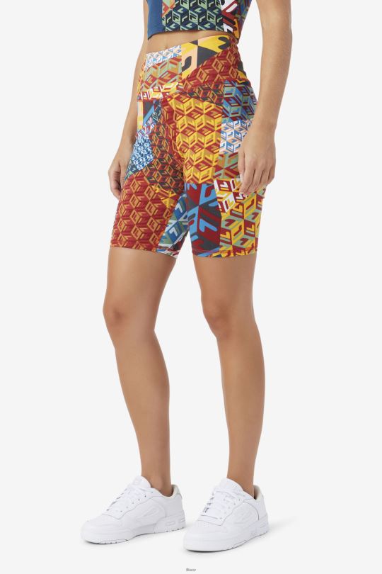 ocean/yellow/whitee elowen bike short fila 0668L1626 oceán/žlutá/bílá FILA