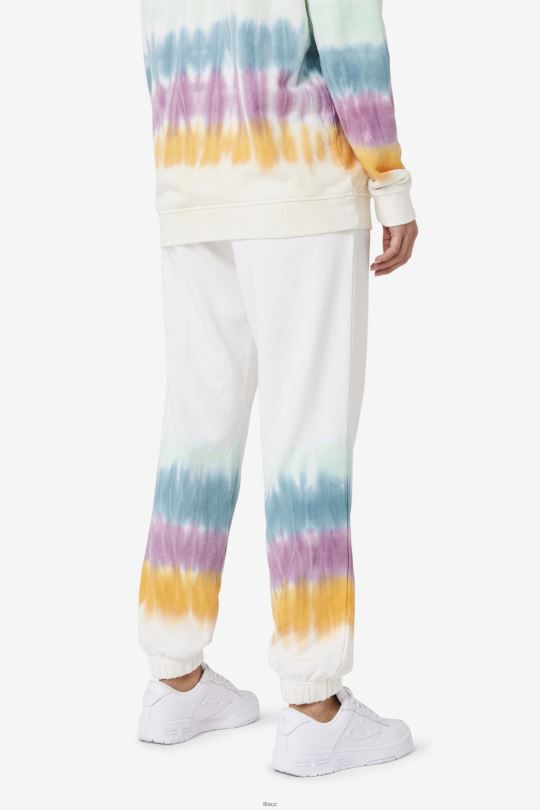 raleigh tie dye jogger white tie dye fila 0668L1655 bílá barva na kravaty FILA