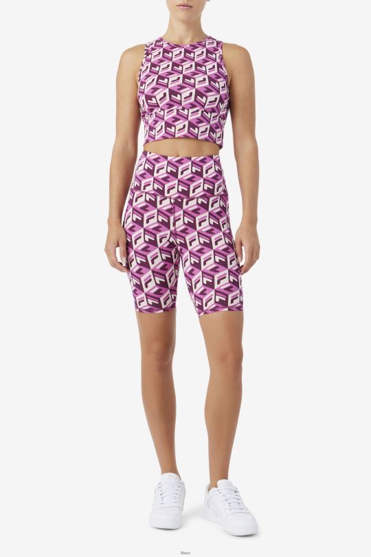 rouge/potpourri/hroznové víno fila ainhoa ​​kolo krátké 0668L1563 rouge/potpourri/hroznové víno FILA