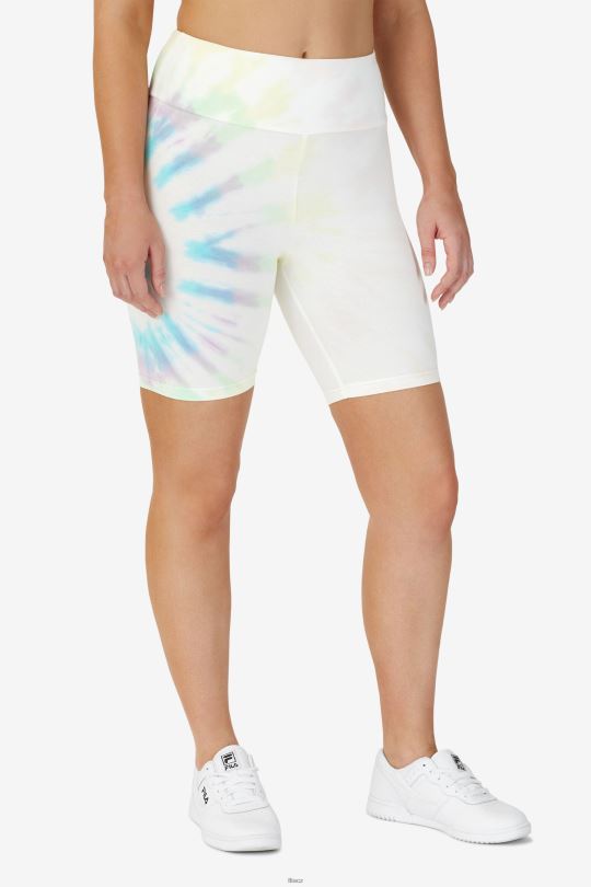 taima tie dye bike short fila double cream tie dye 0668L1676 dvojitá krémová barva na kravatu FILA