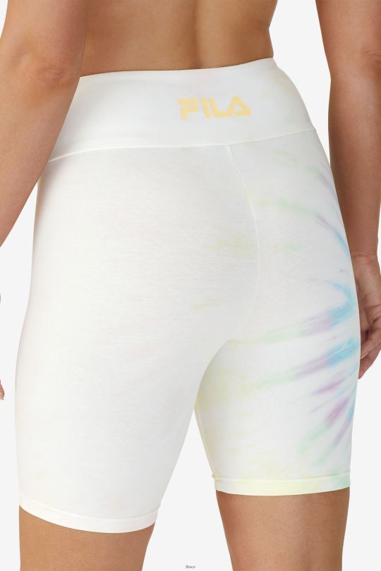 taima tie dye bike short fila double cream tie dye 0668L1676 dvojitá krémová barva na kravatu FILA