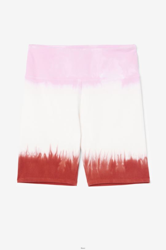 taima tie dye bike short fila piruette/white/earth red 0668L1682 pirueta/bílá/země červená FILA