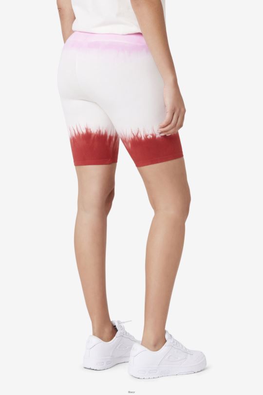 taima tie dye bike short fila piruette/white/earth red 0668L1682 pirueta/bílá/země červená FILA