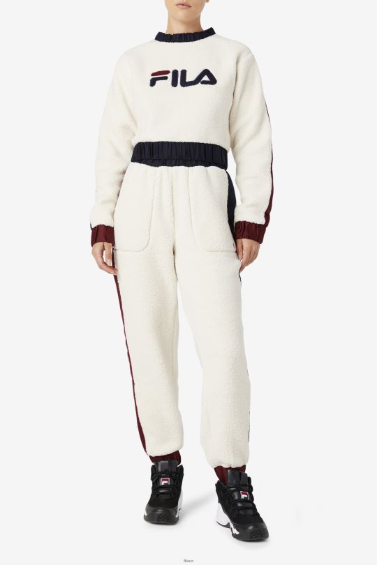 tofu/peacoat/tawny port fila malia jogger 0668L1587 tofu/peacoat/tawny port FILA