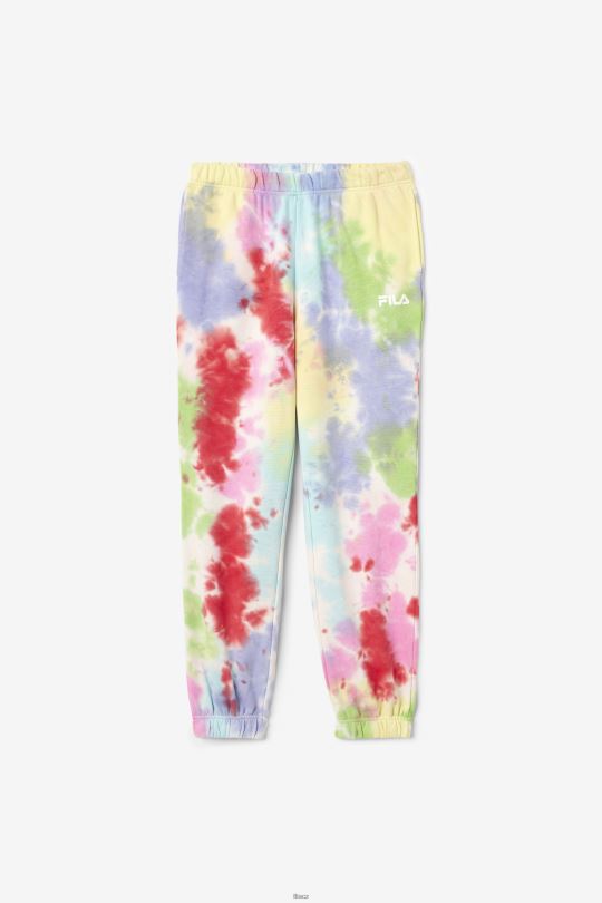 zelená/bílá/brčál/červená fila raleigh kravata dye jogger 0668L1653 zelená/bílá/brčál/červená FILA