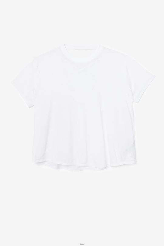 bílý fi-lux top s krátkým rukávem fila 0668L1920 bílý FILA