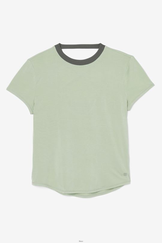 bazalka/tymián fi-lux top fila s krátkým rukávem 0668L1902 bazalka/tymián FILA