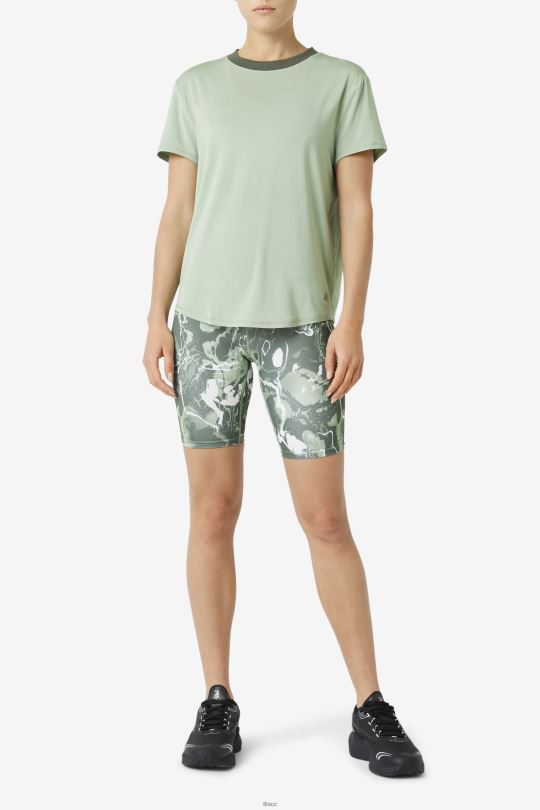 bazalka/tymián fi-lux top fila s krátkým rukávem 0668L1902 bazalka/tymián FILA