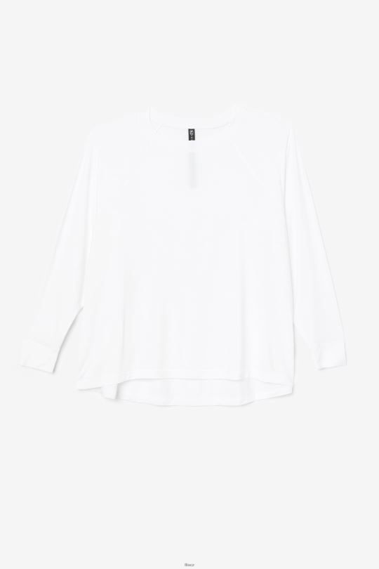 fi-lux síťovaná záda dlouhý rukáv crew fila bílá 0668L1898 bílý FILA
