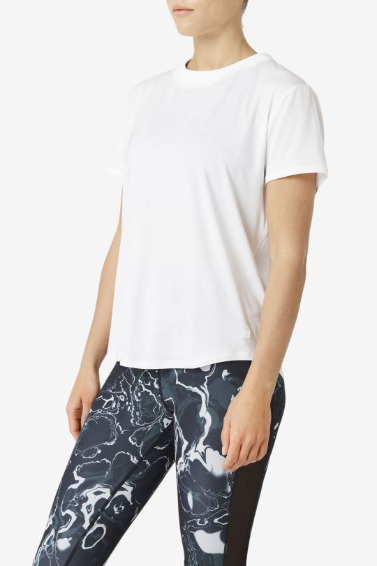 fi-lux top s krátkým rukávem bílá fila 0668L1901 bílý FILA