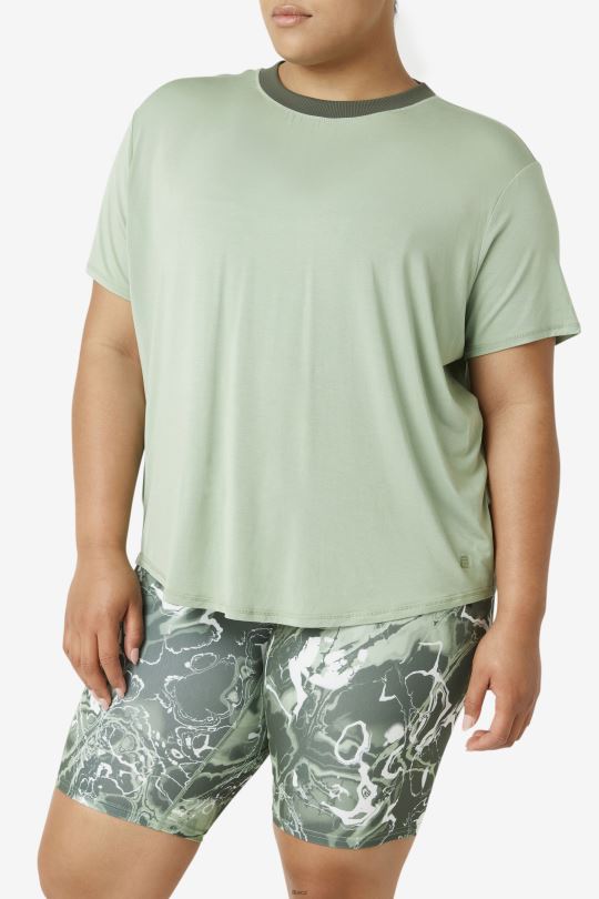 fi-lux top s krátkým rukávem bazalka/tymián fila 0668L1919 bazalka/tymián FILA