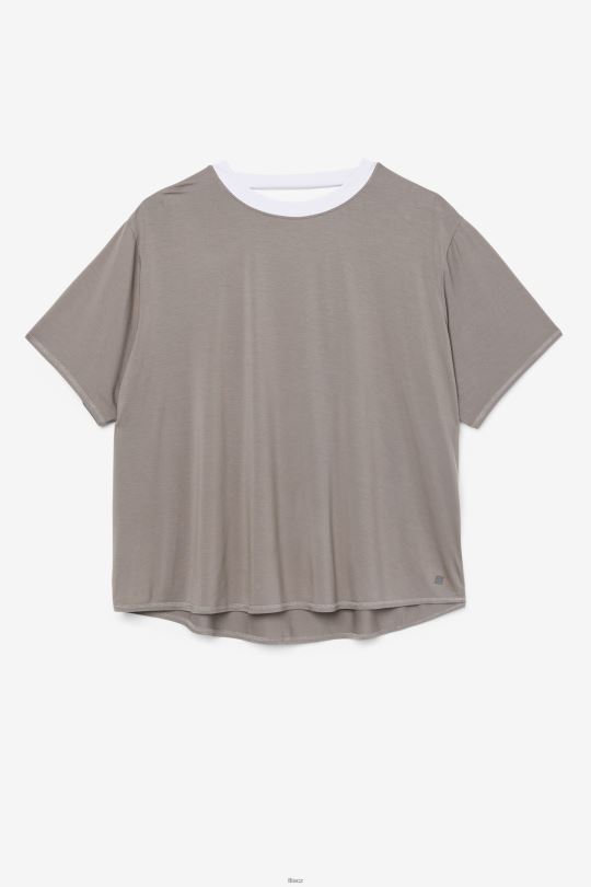 fi-lux top s krátkým rukávem fila chrlič/levandule modrá 0668L1922 chrlič/levandule modrá FILA