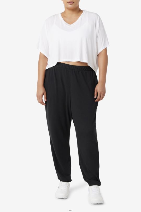 fila bílý fi-lux hi-low crop top 0668L1918 bílý FILA