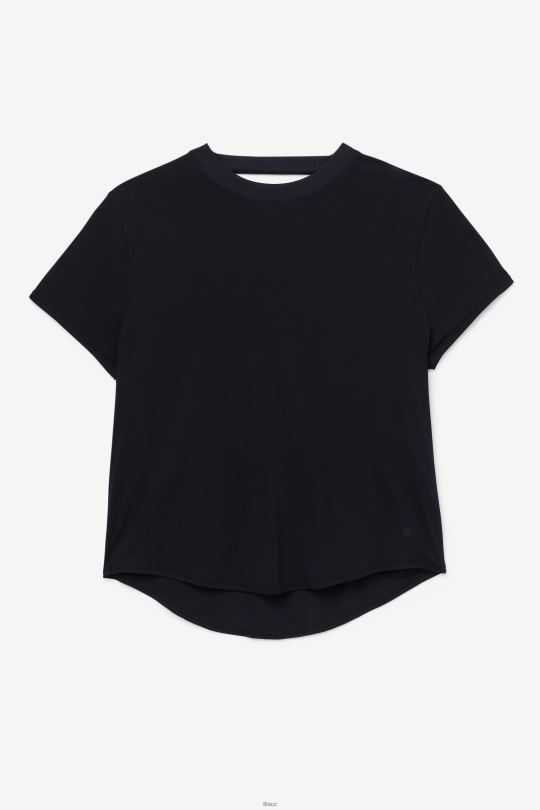 fila fi-lux černý top s krátkým rukávem 0668L1899 Černá FILA