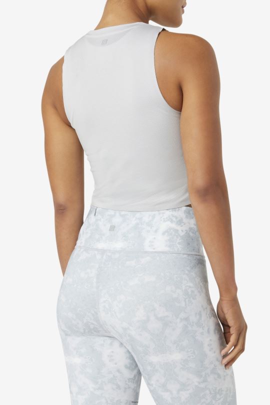 fila highrise/white uplift athletic crop top 0668L1924 výškové/bílé FILA