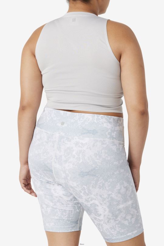 fila uplift athletic crop top highrise/bílá 0668L1933 výškové/bílé FILA