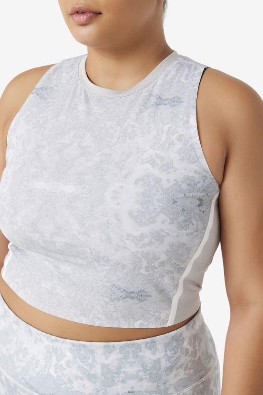 fila uplift athletic crop top highrise/bílá 0668L1933 výškové/bílé FILA
