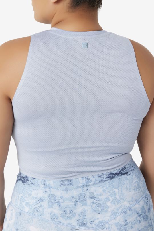 uplift atletický crop top fila modrá mlha/černá 0668L1934 modrá mlha/černá FILA
