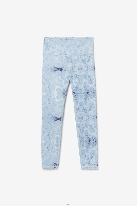 blue fog print forza uhlazené 7/8 legíny fila 0668L1974 potisk modré mlhy FILA