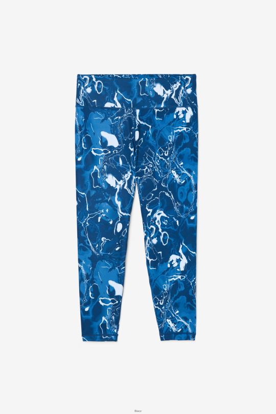 elegantní 7/8 legíny forza navy marble fila 0668L1985 námořnický mramor FILA