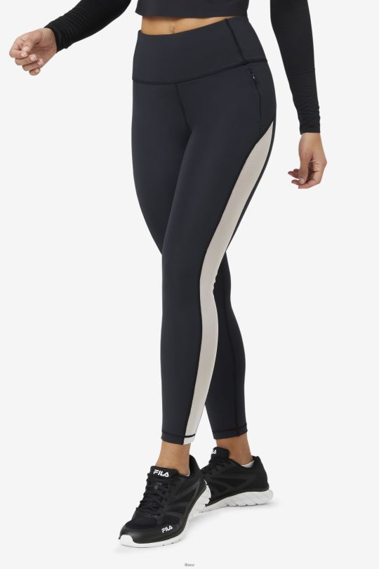 fila černé/bílé legíny forza kontrast 7/8 0668L1966 Černá bílá FILA