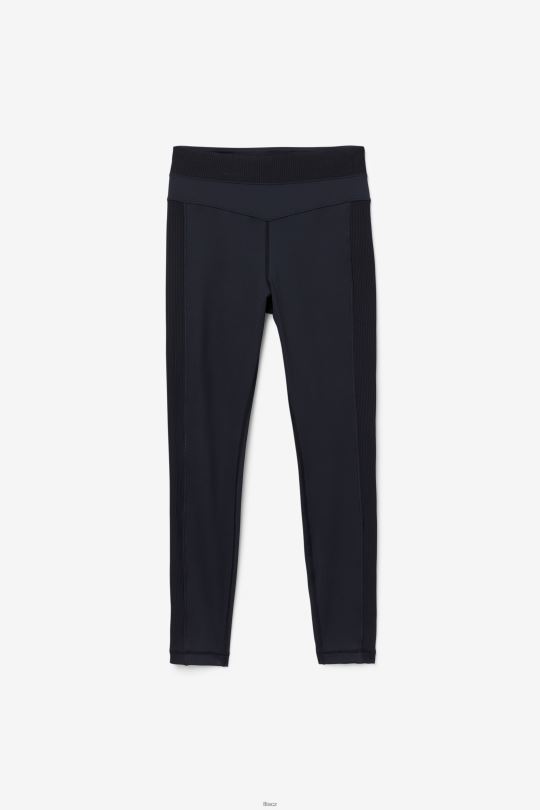fila černé legíny forza textura s vysokým pasem 0668L1996 Černá FILA