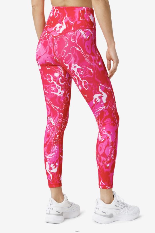 fila forza elegantní 7/8 legíny růžové mramorové 0668L1975 růžový mramor FILA