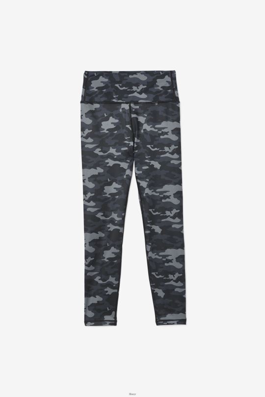 fila tmavé camo/black forza elegantní 7/8 legíny 0668L1972 tmavé camo/černé FILA