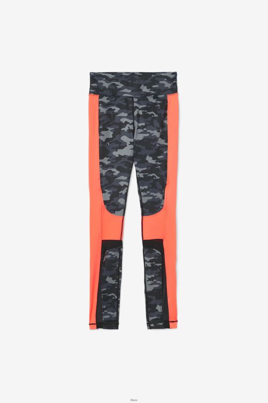 legíny forza color blocked fila dark camo/coral/black 0668L1976 tmavý camo/žhavý korál/černý FILA