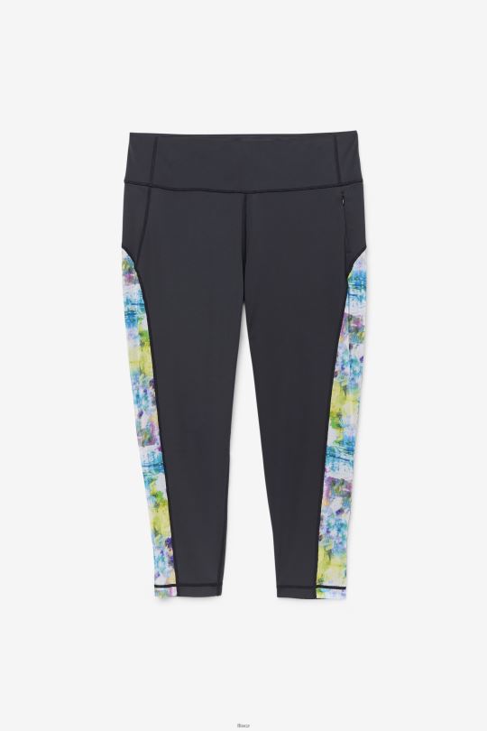 legíny forza kontrast 7/8 black/tie dye fila 0668L1979 černá/kravatová barva FILA