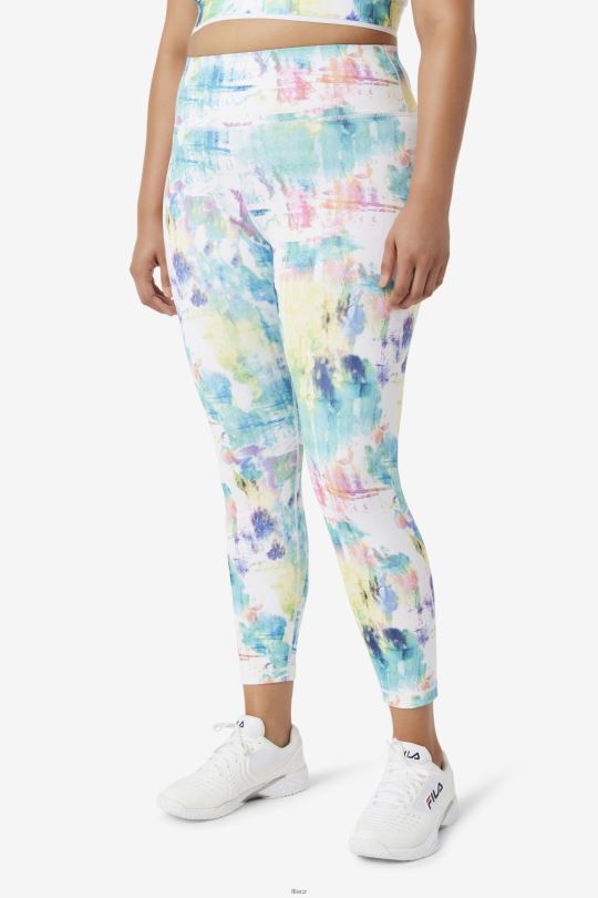 tie dye fila forza elegantní 7/8 legíny 0668L1983 barva na kravatu FILA