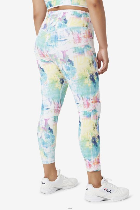 tie dye fila forza elegantní 7/8 legíny 0668L1983 barva na kravatu FILA
