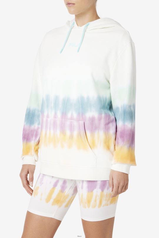 aerolynn tie dye mikina white tie dye fila 0668L1529 bílá barva na kravaty FILA