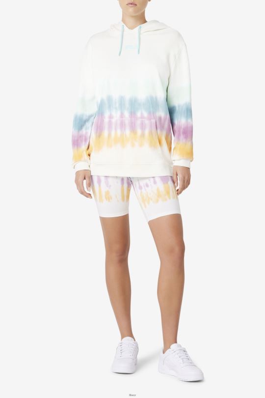 aerolynn tie dye mikina white tie dye fila 0668L1529 bílá barva na kravaty FILA