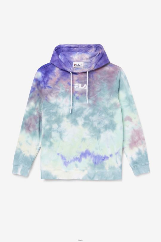 aruba blue tie dye fila aerolynn tie dye hoodie 0668L1527 barva na kravatu aruba modrá FILA