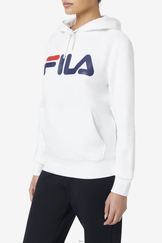 bílá/peacoat lucy mikina s kapucí fila 0668L1524 bílý/páv FILA