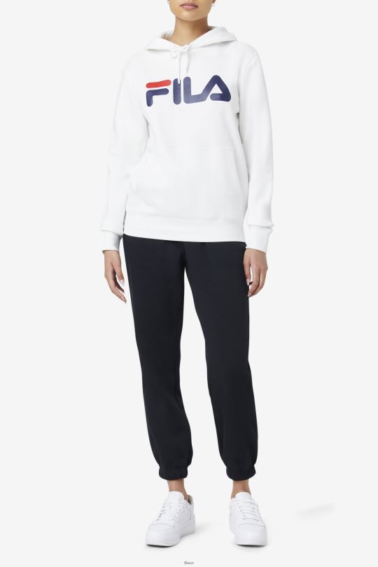 bílá/peacoat lucy mikina s kapucí fila 0668L1524 bílý/páv FILA