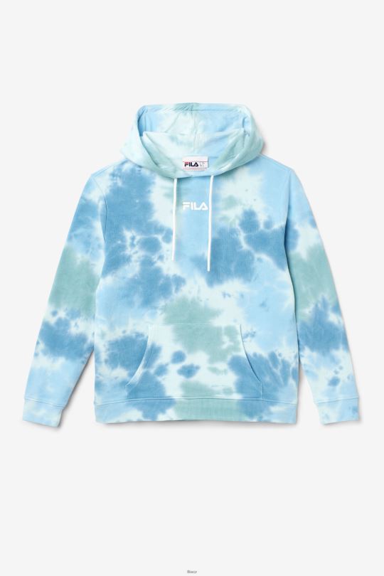 bílá/plish/all/latigo bay aerolynn tie dye mikina s kapucí fila 0668L1530 bílá/plish/all/latigo bay FILA
